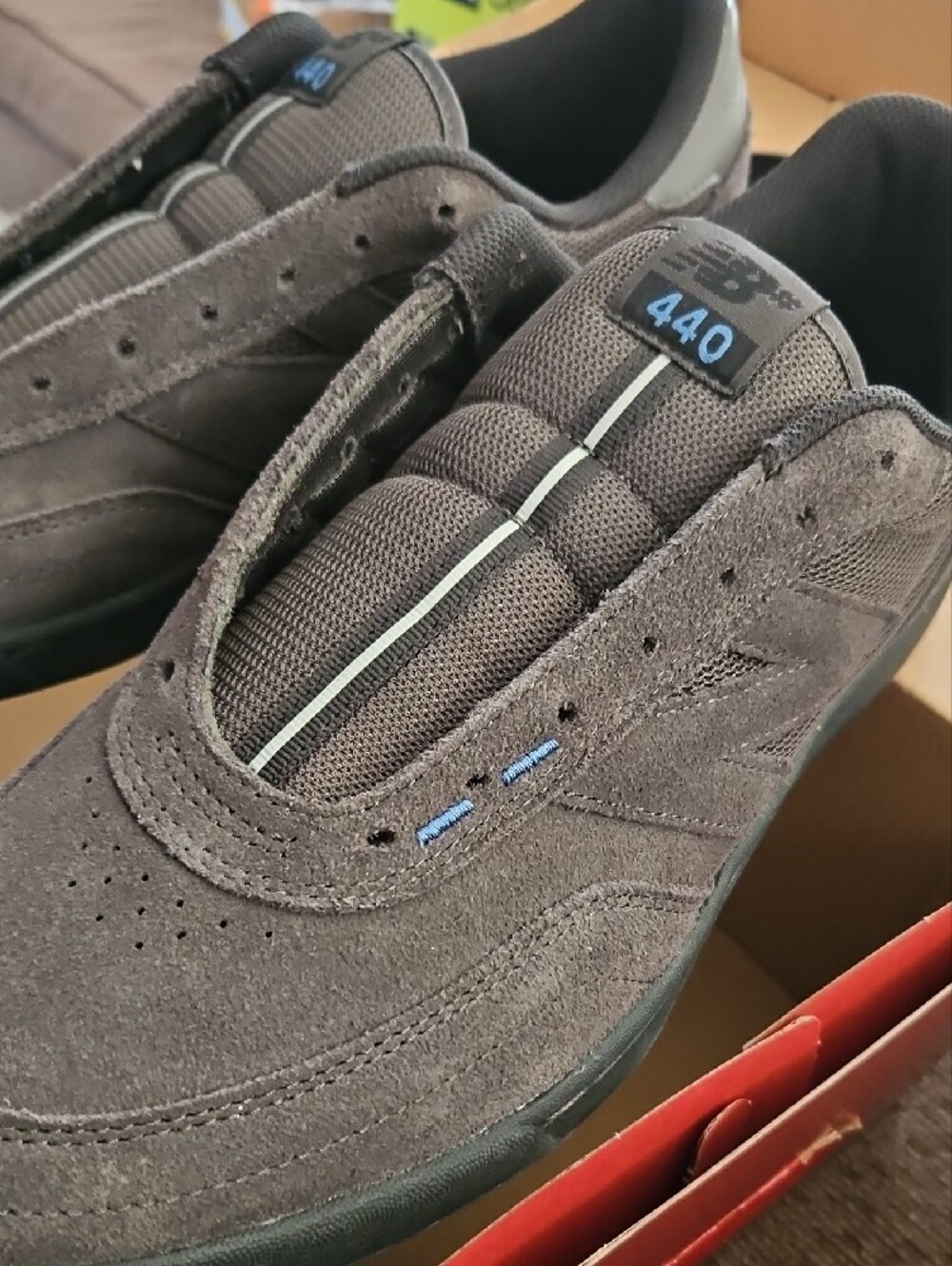 New Balance 440 Men's Black Suede Sneakers Size 13 - Picture 4 of 13